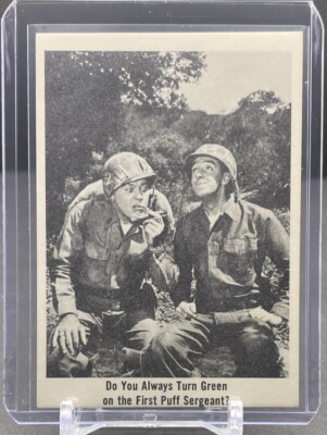 1965 FLEER GOMER PYLE USMC #51 Do You Always Turn Green On The First Puff EX