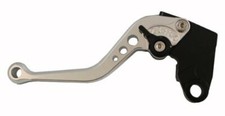 Motobrackets Short SILVER adjustable clutch lever for Kawasaki ZX and ZZ Models