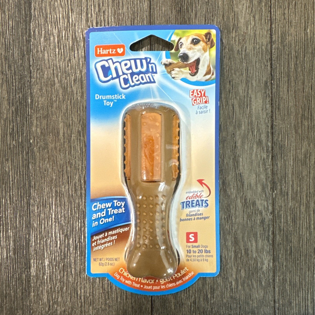 Hartz Drumstick Dog Toy Enticing Drumstick Chew Toy: Durable