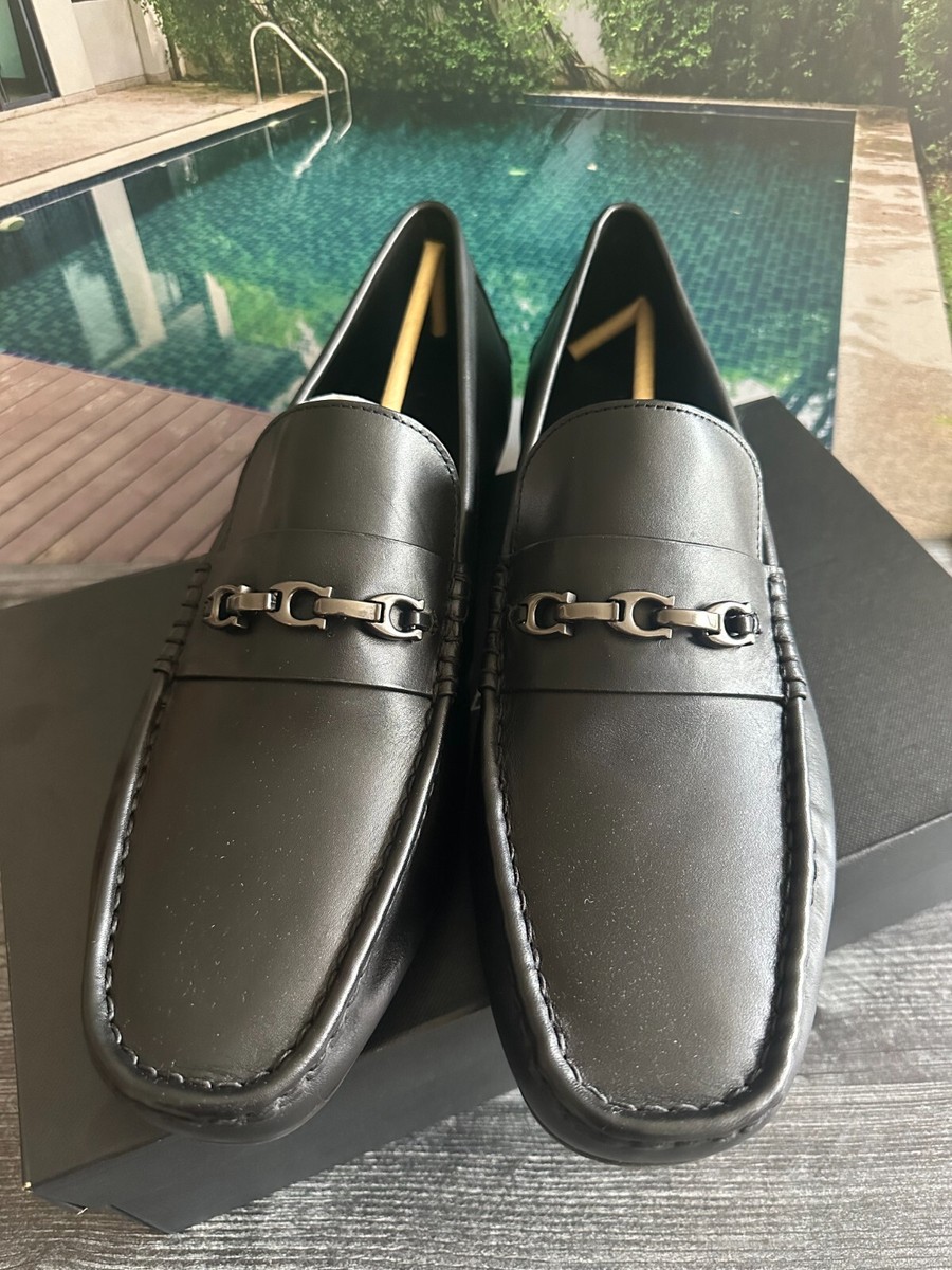 COACH ブラック ローファー 7.5 (24cm) COACH ブラック ローファー 7.5 (24cm) Coach Men's Signature