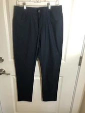 Vuori Men Pants 32 Blue Meta Chino Stretch Golf Performance Flex Workwear FLAW