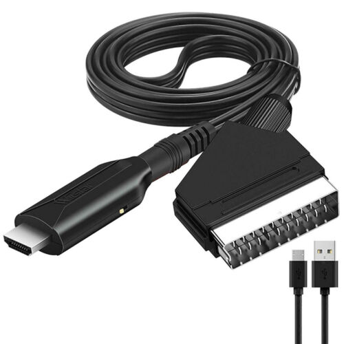 SCART to HDMI Converter Cable 1080P/720P Audio Video Adapter Compact for TV - Picture 1 of 7