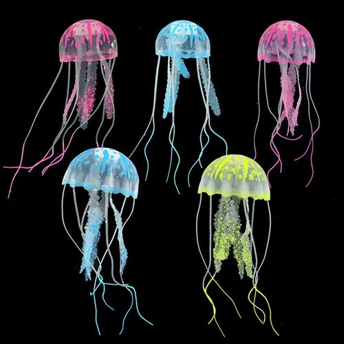Glowing Jellyfish Vivid Jellyfish Fish Tank Decoration Artificial Jellyfish - Picture 6 of 18