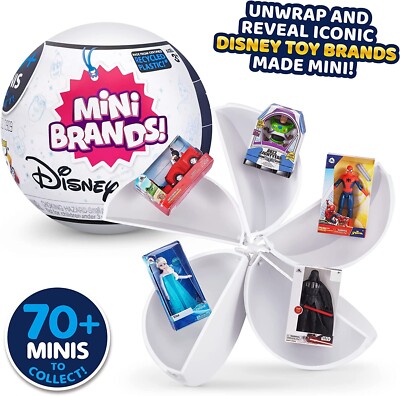 3 count - Mini Brands Disney Store Edition - 5 Surprise Mystery Balls SERIES 1