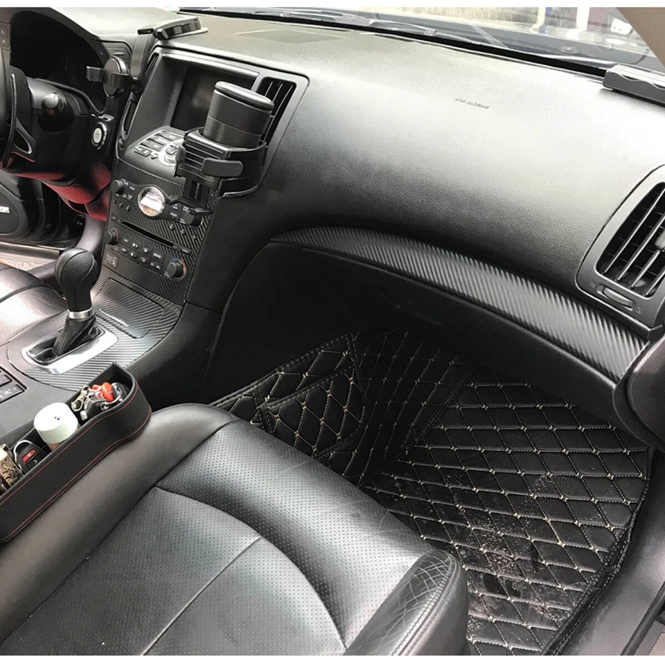 For Infiniti G35 2007-2008 3D Carbon Fiber Pattern Interior DIY Trim Decals Foto 4 de 4