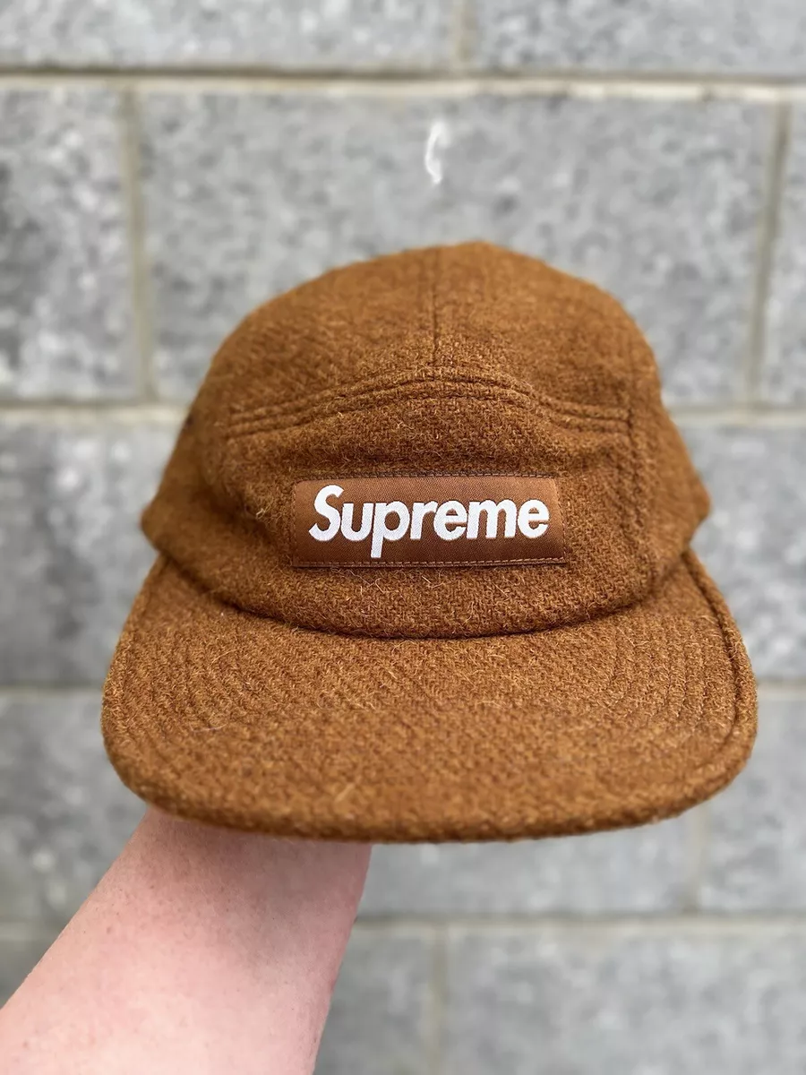 Supreme Harris Tweed Camp Cap Brown FW ‘