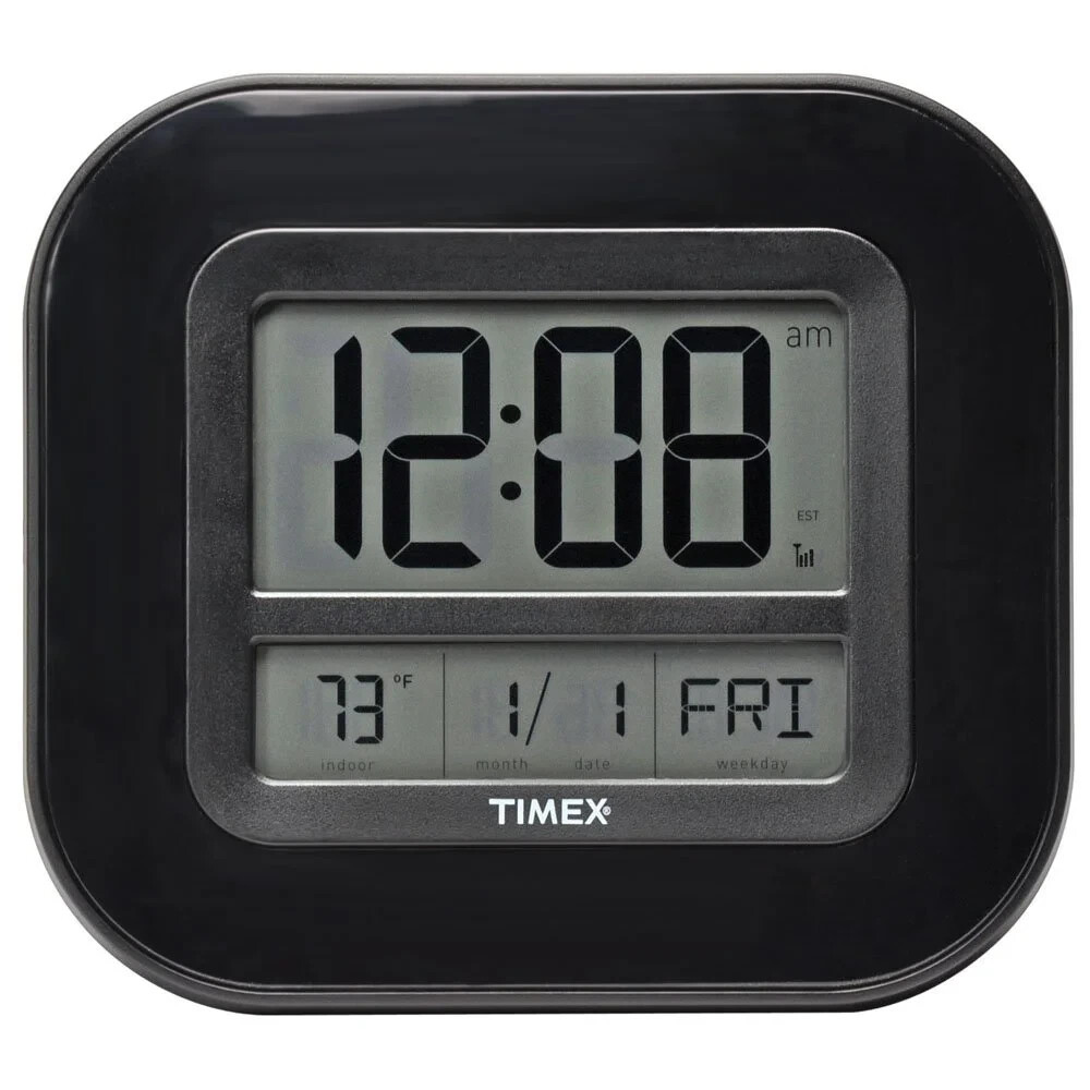 Timex 75322T Atomic CLOCK Date Day Temperature Dementia Alzheimers Wall Desk