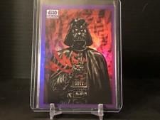 💥2022 Topps Star Wars Galaxy Chrome Lack Of Faith #74 Purple Refractor #’d/25💥