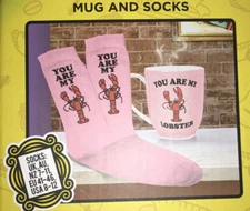 FRIENDS TV SERIES “You Are My Lobster” COFFEE MUG and SOCKS Set NIB
