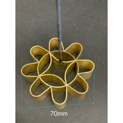 Dok Jok Brass Mold Thai Traditional Dessert Lotus Flower Cookies Kitchenware