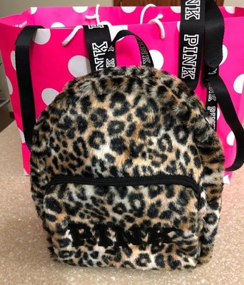 cheetah print pink backpack