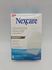 pack of 6 3mNexcare Advanced Healing Hydrocolloid Pads,Gel Pad Helps Reduce Pain