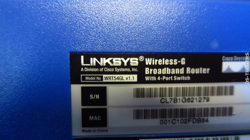 Routeur WIFI haut débit Linksys WRT54GL v1.1 sans fil-G 2,4 GHz 54 Mbit/s exclu bloc d'alimentation - Photo 5/5