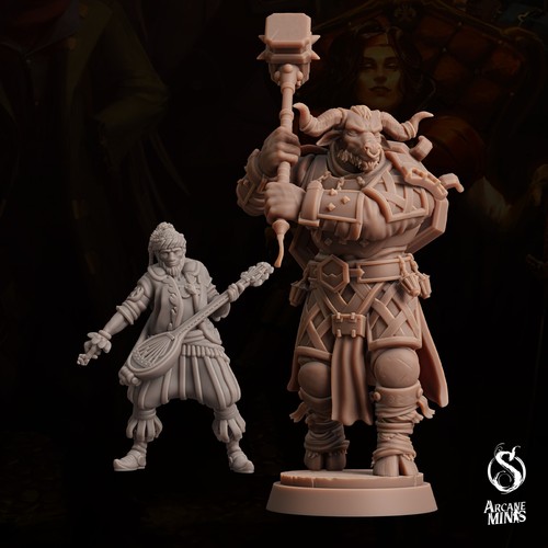 Minotaurus Kleriker Pose 1 | Arkane Minis | D&D Miniatur - Bild 6 von 6
