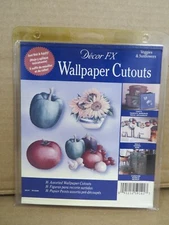 Decor FX Veggies & Sunflowers Wallpaper Cutouts 59141 16 Assorted Cutouts NEW