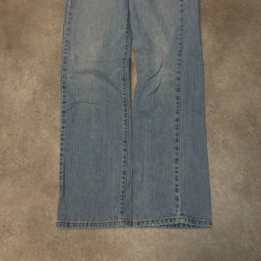 Levis 505 Jeans Womens Y2K Denim Straight Leg Pants Trousers Light Blue 30” image 8