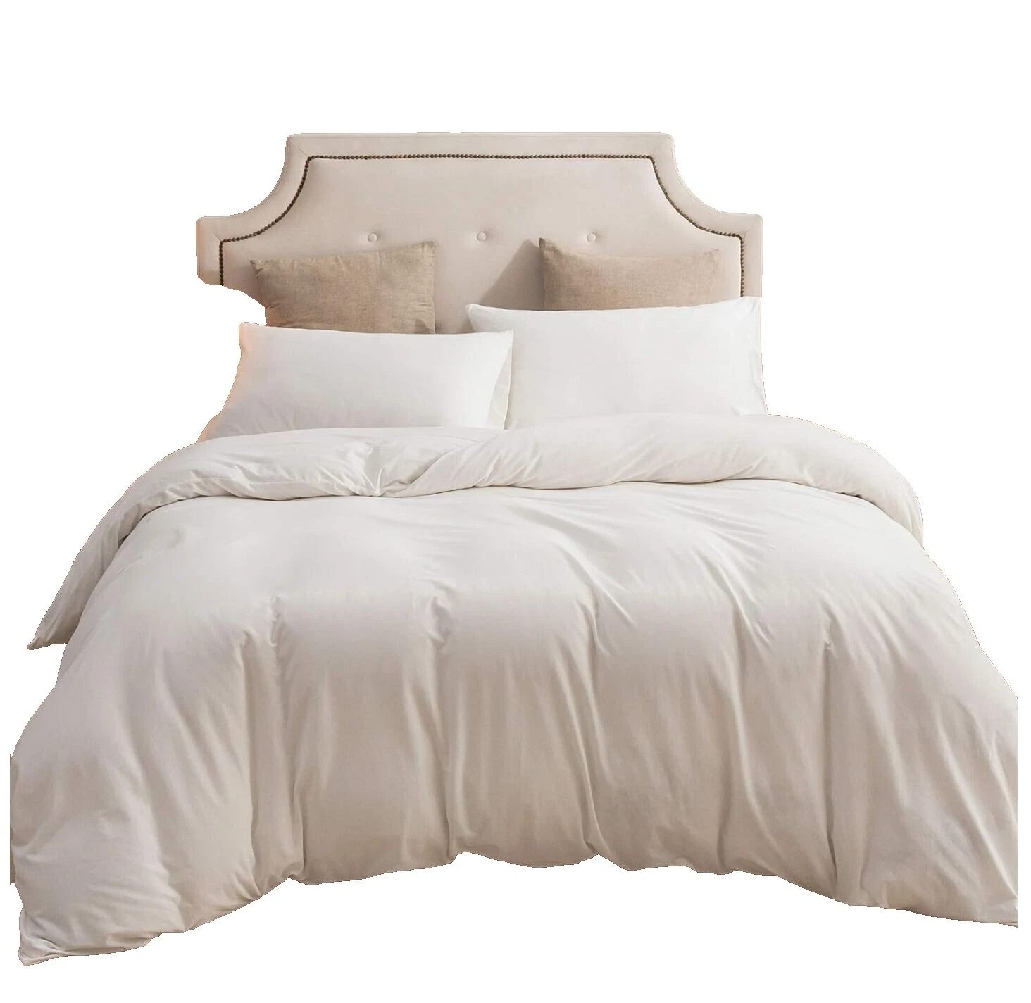 Jersey Branco Capas para Edredons e Jogos de Cama