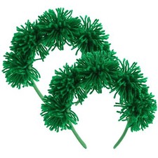 2PC Fluffy Pom Pom Headwear Fuzzy Yarn Headband Halloween Costume Dress up Ha...