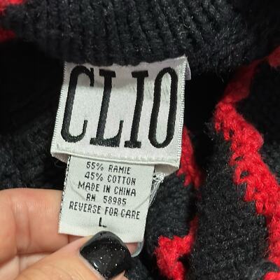 Vintage CLIO womens size large cardigan sweater cottage core