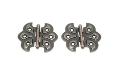 Butterfly Hinges Flush Mount Cabinet Furniture Hinge Antique Style Sold In Pairs