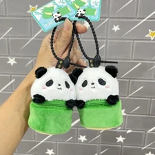 Cute Panda Coin Purse Plush Keychain Backpack Pendant Gift
