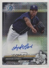 2017 Bowman Chrome Prospect Mega Box Anderson Espinoza #BMA-AE Auto 4l3