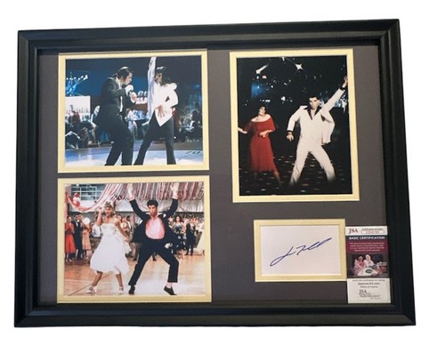 John Travolta Signed Card Framed w/ Pulp Fiction Grease Sat Night Fever (JSA) - Picture 2 of 12