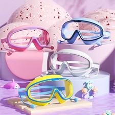 Kids Anti-Fog Swimming Goggles Pool Swim Adjustable Glasses Children Boys Girls
