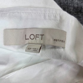 NEW Ann Taylor LOFT Petite Eyelet Corset Mini Dress White Bridal 16P