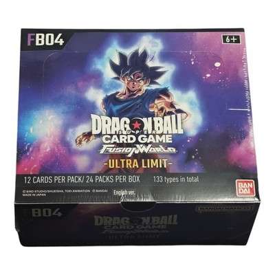 Dragon Ball Card Game Fusion World FB04 Ultra Limit Englisch Booster Display