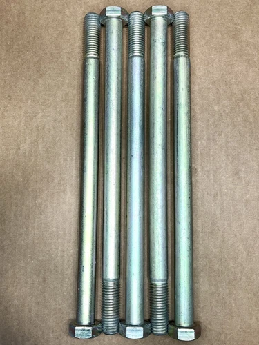 3/4-10 X 13” Hex Head Cap Screws/ Bolts Grade 8 Steel Zinc Yellow Plated Coarse
