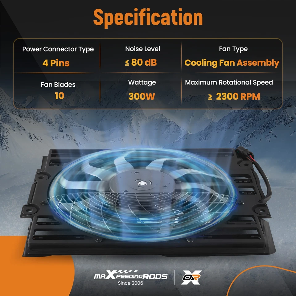 Conjunto de ventilador de refrigeración del radiador para BMW 740i/740iL/750iL 1996-1998 64548380774 Foto 4 de 4