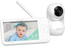 Video Baby Monitor, 5.5  1080P Full HD Baby Monitor with Camera No Wifi, Infrare