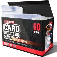 Semi Rigid Card Holders for PSA, SGC, BGS, CSG Grading – 400 Bundle - Baseball