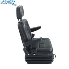 Suspension Adjustable Forklift Tractor Seat Backrest Armrest Safety Belt