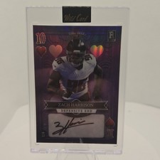 Wild Card 2023 5 Card Draw Stacked Deck Zach Harrison Rookie Auto 1/4 Football. rookie card picture
