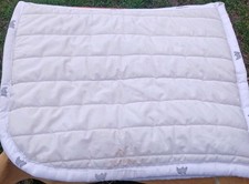 Poly Pad Performer Competition Saddle Pad White Full Size