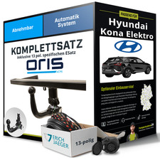 Anhängerkupplung ORIS abnehmbar für HYUNDAI Kona Elektro +E-Satz NEU ABE PKW