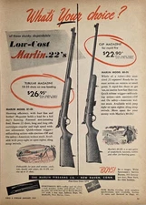 1949 Print Ad Marlin .22 Caliber Rifles Model 81-DL & 80-DL New Haven,Connectict