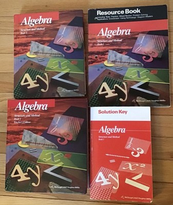 Algebra Structure and Method Book 1 Teacher Edition Tests Solution Key  Dolciani