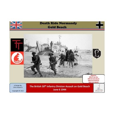 Grognard Simulations Wargame Death Ride Normandy - Gold Beach Box New