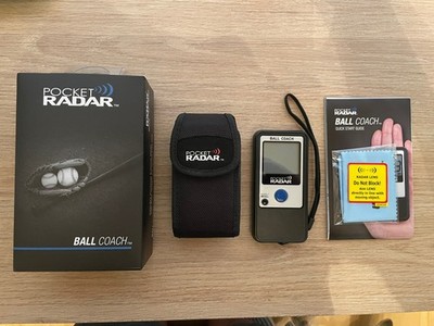 Pocket Radar Ball Coach PR1000-BC Radar Gun w/ Case, Box & Quick Start Guide