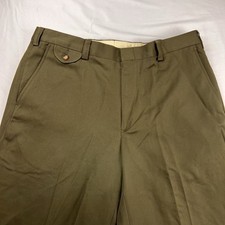 NWT Vintage Orvis Pants Microfiber Travel Hunting Cuffed Olive Green Size 36x31