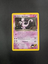 Pokémon TCG Rocket's Mewtwo Gym Challenge Holo Card 14/132 Swirl