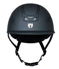 Tipperary Royal Wide Brim Helmet - Matte Black / Matte Black Trim Size M Horse
