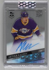 2021-22 Clear Cut Rookie Tribute 2020-21 UD Young Guns Arthur Kaliyev Auto 11jd