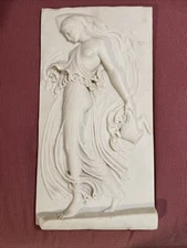 Dancing Maenad Relief Plaque British Museum Replica Art Deco Polymer Resin