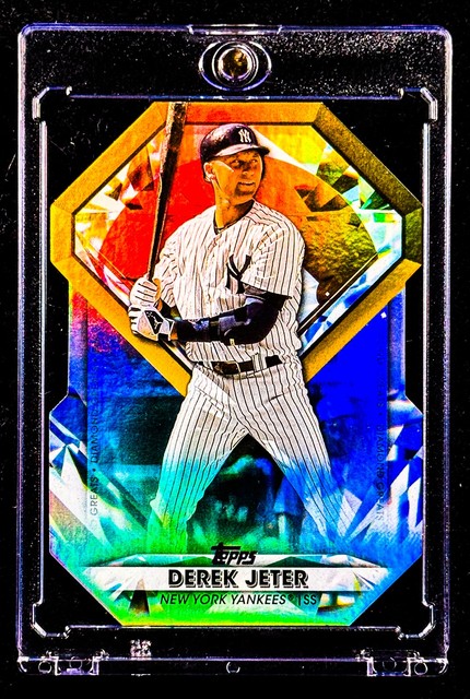 Derek Jeter Gold Diamond Holo Refractor Card - Ny Yankees