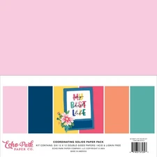 My Best Life  Cardstock Echo Park Collection Kit