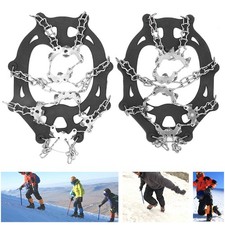 Ein Paar 19-Zahn-Steigeisen Für Outdoor-Klettern Edelstahl Geschweißt Ru T1ET